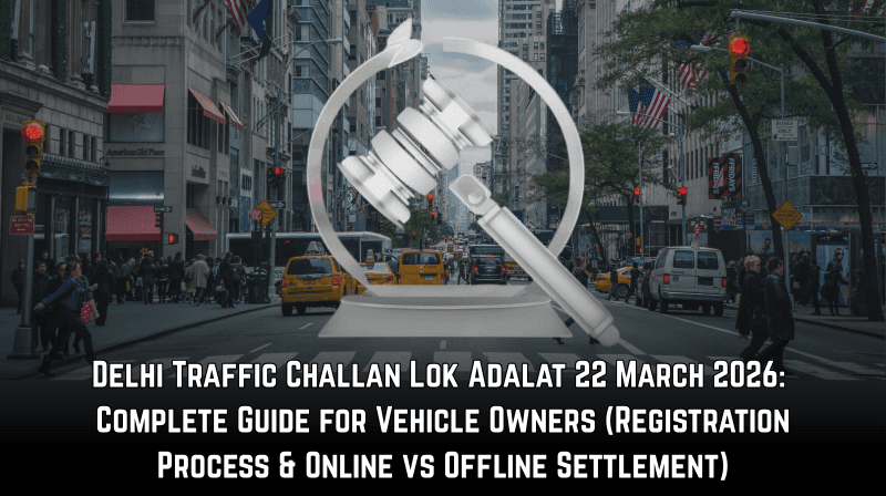 Delhi Traffic Challan Lok Adalat 22 March 2026: Complete Guide for Vehicle Owners (Registration Process & Online vs Offline Settlement)